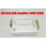 Led RGB Amplifier Controller Input 12V/24V 12A Signal Repeater 144W for 3528 /5050 RGB Led Strip Aluminum Box CXWA1000